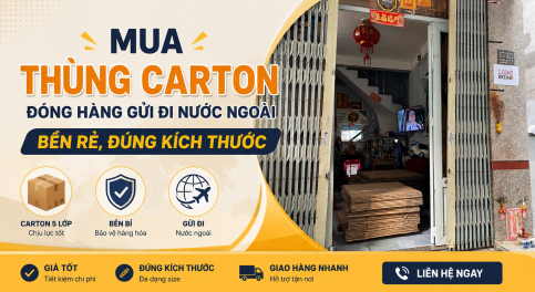 Mua Thùng Carton Đóng Hàng Gửi Đi Nước Ngoài Bền Rẻ, Đúng Kích Thước