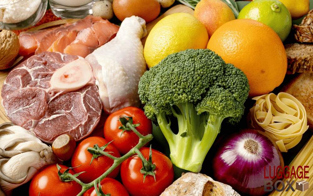 thực phẩm được gửi ký gửi