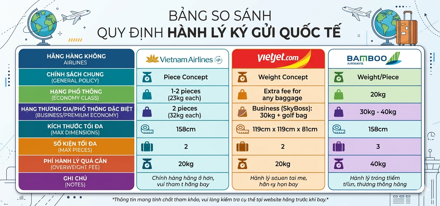 quy định hành lý ký gửi