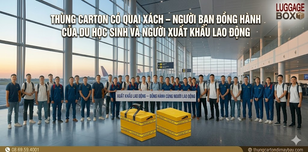 thùng carton đi nước ngoài
