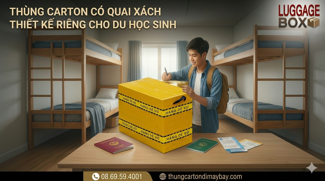 thùng carton đi xuất khẩu lao động